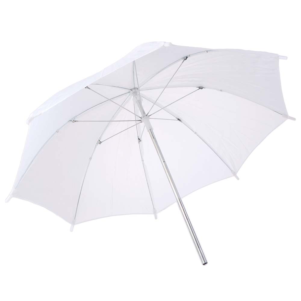 Photography Umbrella Diffuser - 50cm/20インチ写真撮影用傘 金属製ハンドル 軽量布製照明傘 ディフューザー プロフェッショナル ホワイト