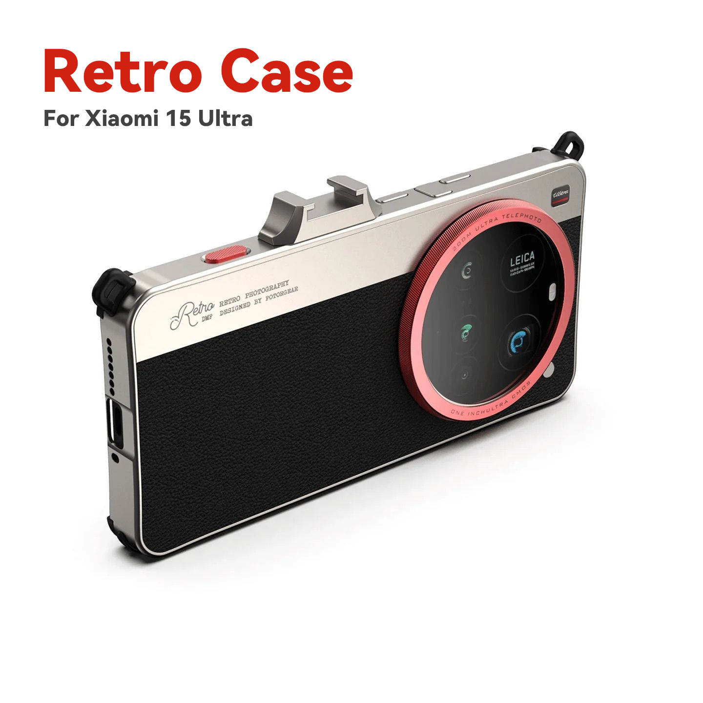 Photography Xiaomi 15 Ultra - Fotorgear レトロクラシックシリーズ電話ケース Xiaomi 15 ウルトラ写真アクセサリー用 67mm