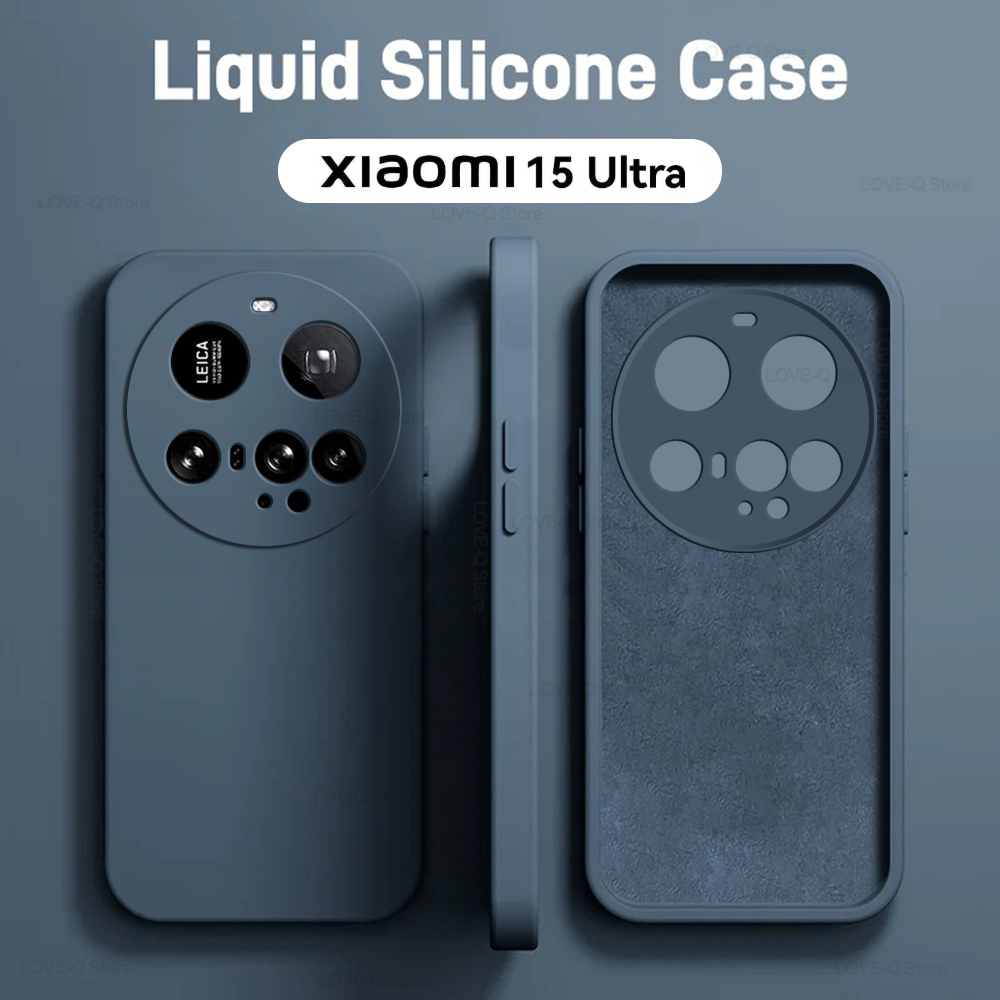 Photography Xiaomi 15 Ultra - シャオ mi 15 ウルトラケース液体シリコーンカメラレンズプロテクター電話ケースシャオ mi mi