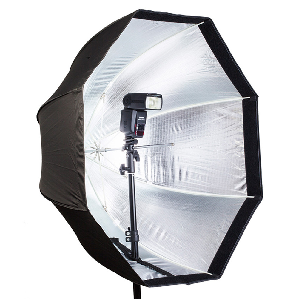 Photography Umbrella Diffuser - 1個入り写真用ソフトボックス、八角形ポータブル折りたたみ式フラッシュディフューザー、ソフトボックスアンブレラライトボックス、屋外ビデオ撮影用