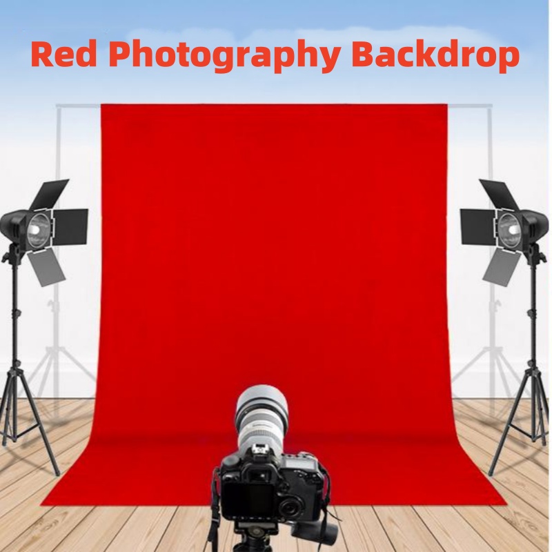 Photography Hacks - 写真撮影の背景布,赤の色のカーテン,ビデオ,結婚式,家の装飾