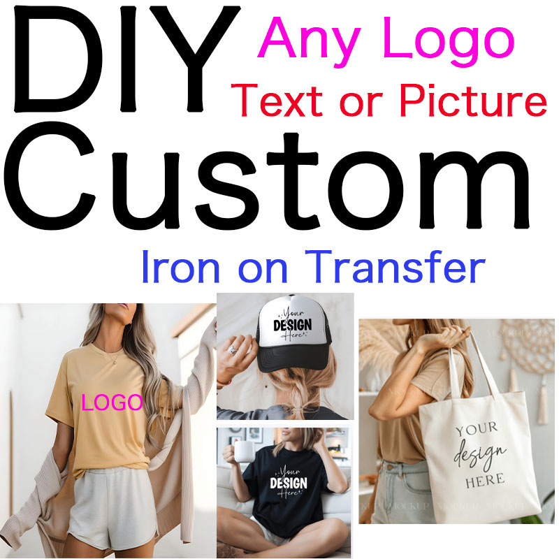 Photography Logo - カスタムロゴや写真入りアイロン接着パッチ、衣類DIY Tシャツ用熱転写ステッカー、DTF熱転写パッチ