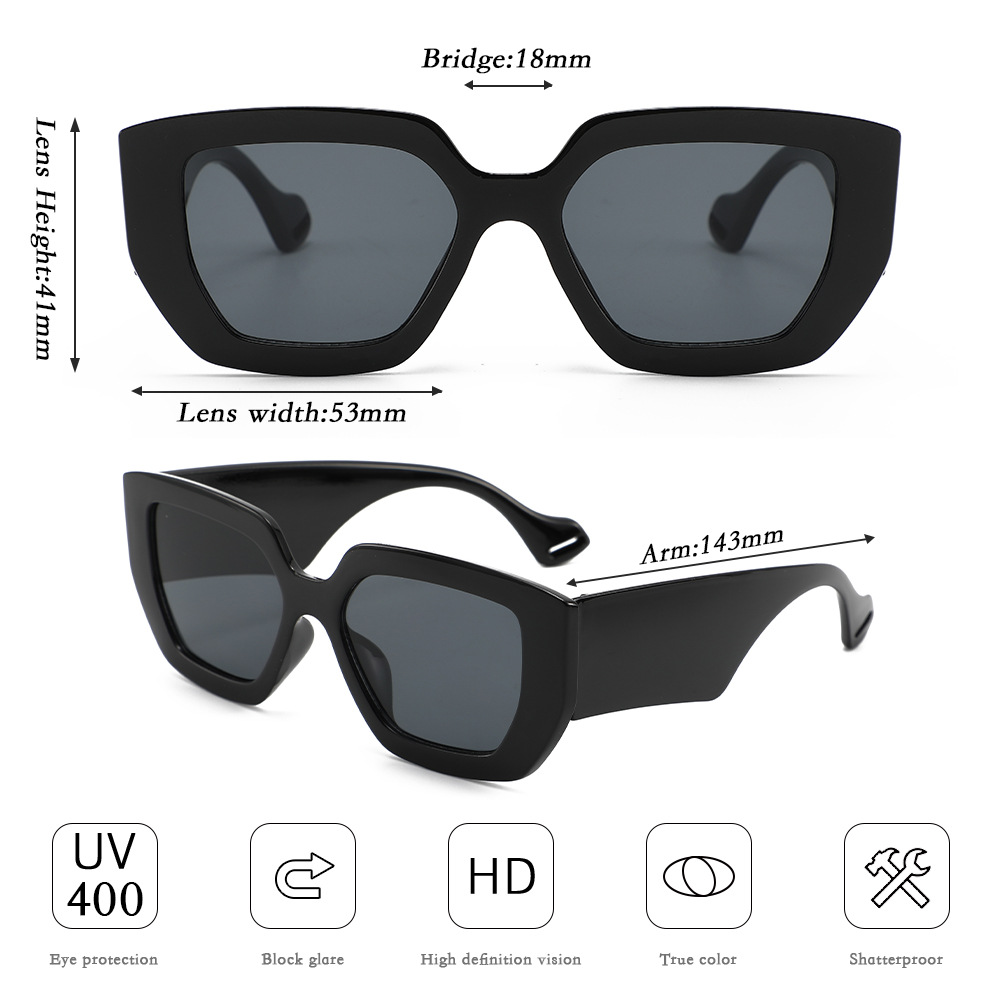 特大ボックスサングラス レディース 2025年新作 個性的な - Photography Outdoor のレビューと価格
