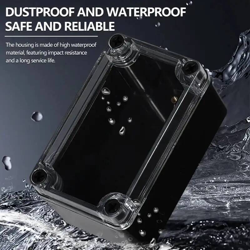 2 個透明カバー防水ジャンクションボックス黒プラスチック端子 - Photography Outdoor のレビューと価格
