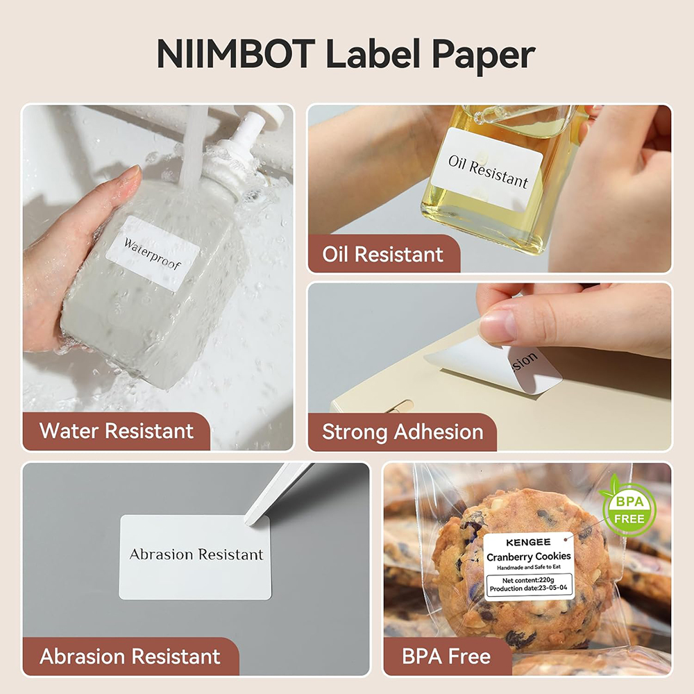 NIIMBOT サーマルラベル B1 B31 B21 B3S - Photography Logo のレビューと価格