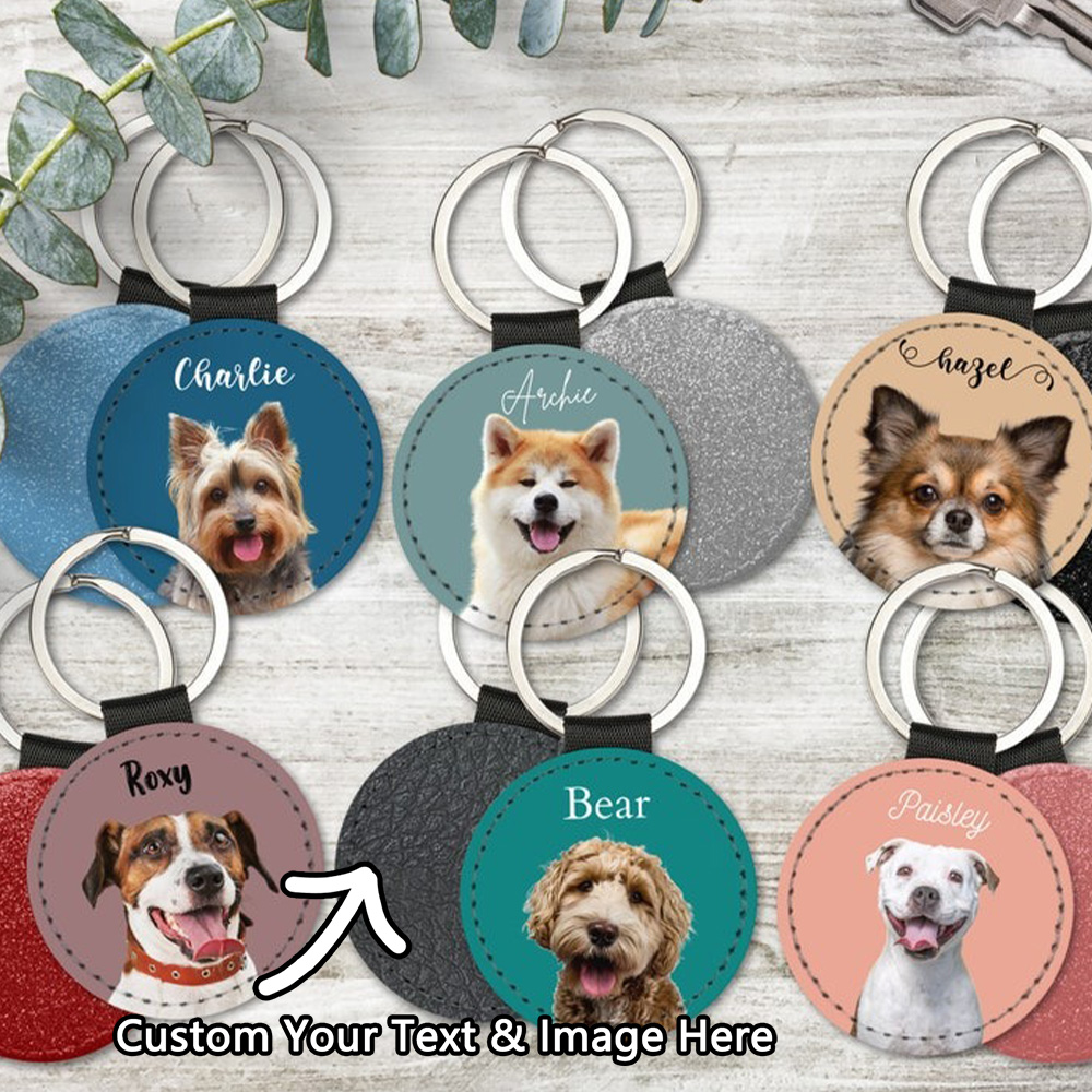 カスタムペット写真キーホルダー、パーソナライズされた犬猫の肖 - Photography Style のレビューと価格