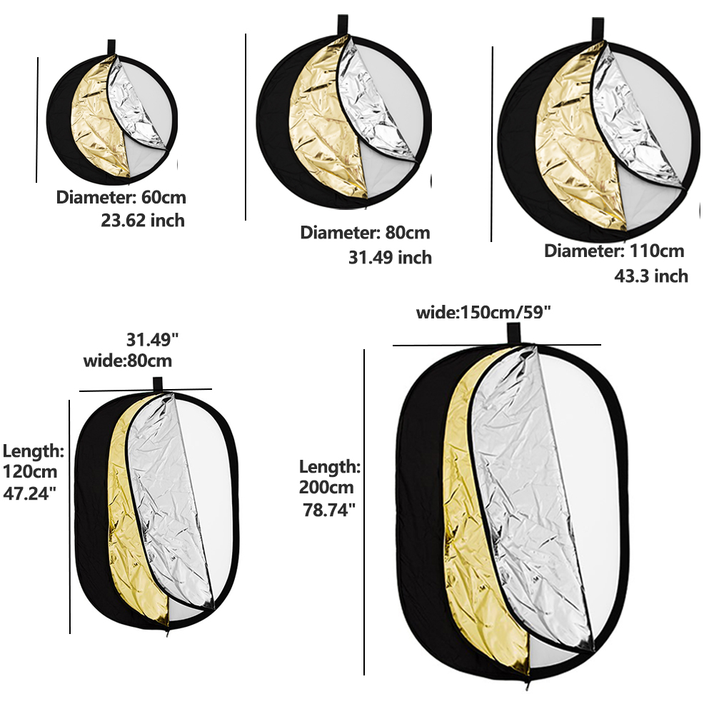 AMBITFUL Photography 5 in 1 ラウ - Reflector 5 In 1 のレビューと価格