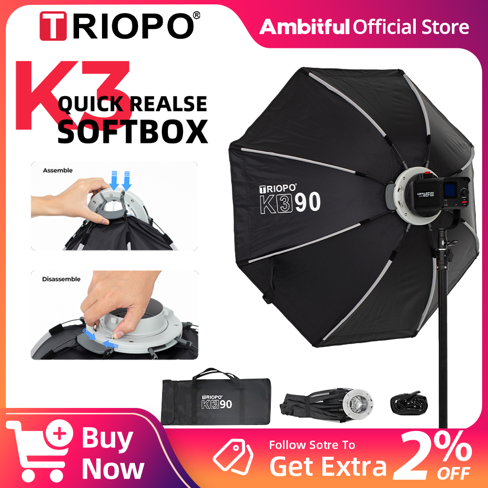 TRIOPO K3 ボーエンズマウント クイックリリース ソ - Photography Umbrella Diffuser のレビューと価格
