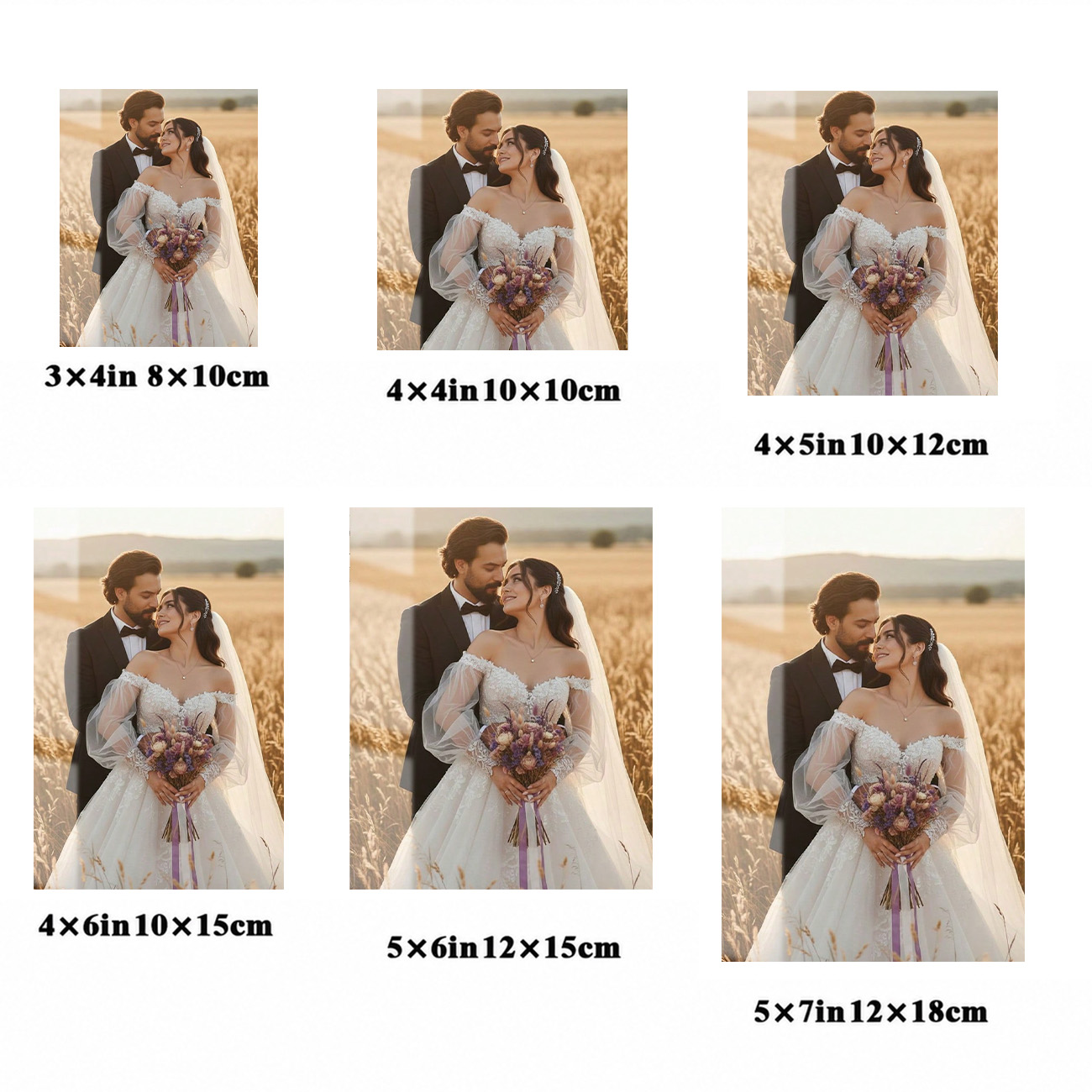 カスタムアクリルフォトプレート（結婚写真入り）、カップルや記 - Photography Style のレビューと価格