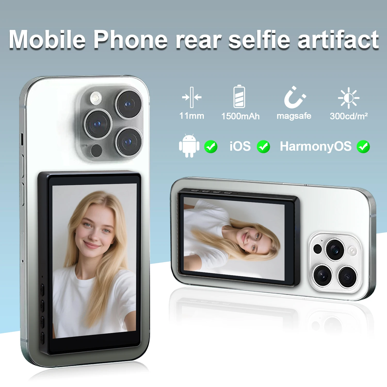 ワイヤレスモニターリアカメラスクリーン スマートフォン自撮り - Photography Outdoor のレビューと価格