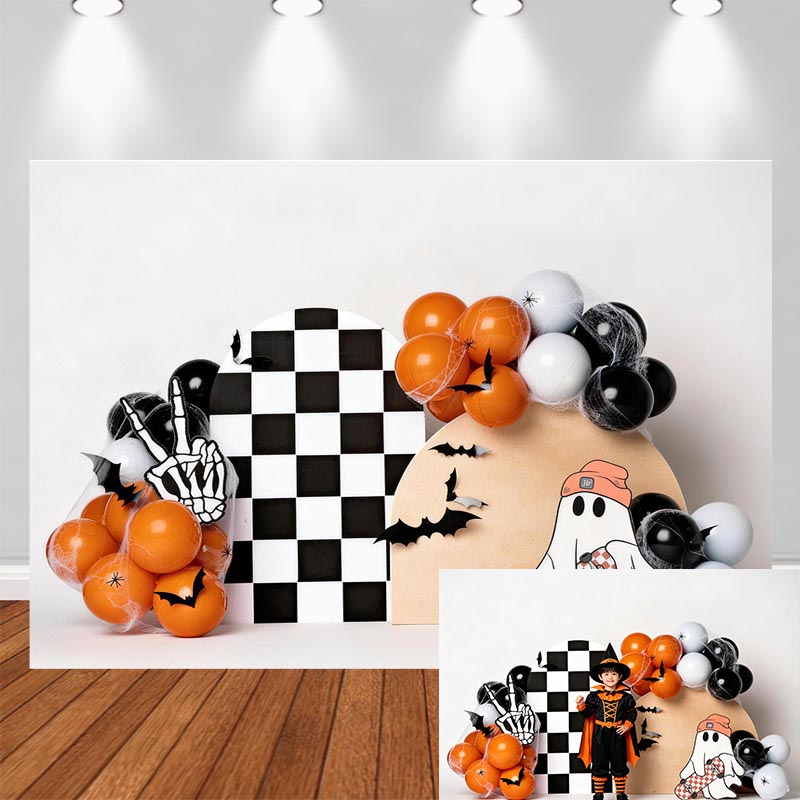 LS ピンクの幽霊の背景幕 ハロウィン 子供 赤ちゃん 写真 - Photography Trick のレビューと価格
