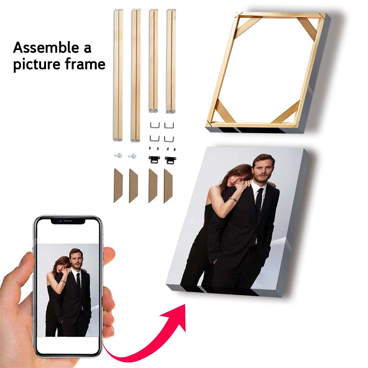 カスタムプリントキャンバス絵画、あなたの写真から作る、結婚式 - Photography Style のレビューと価格