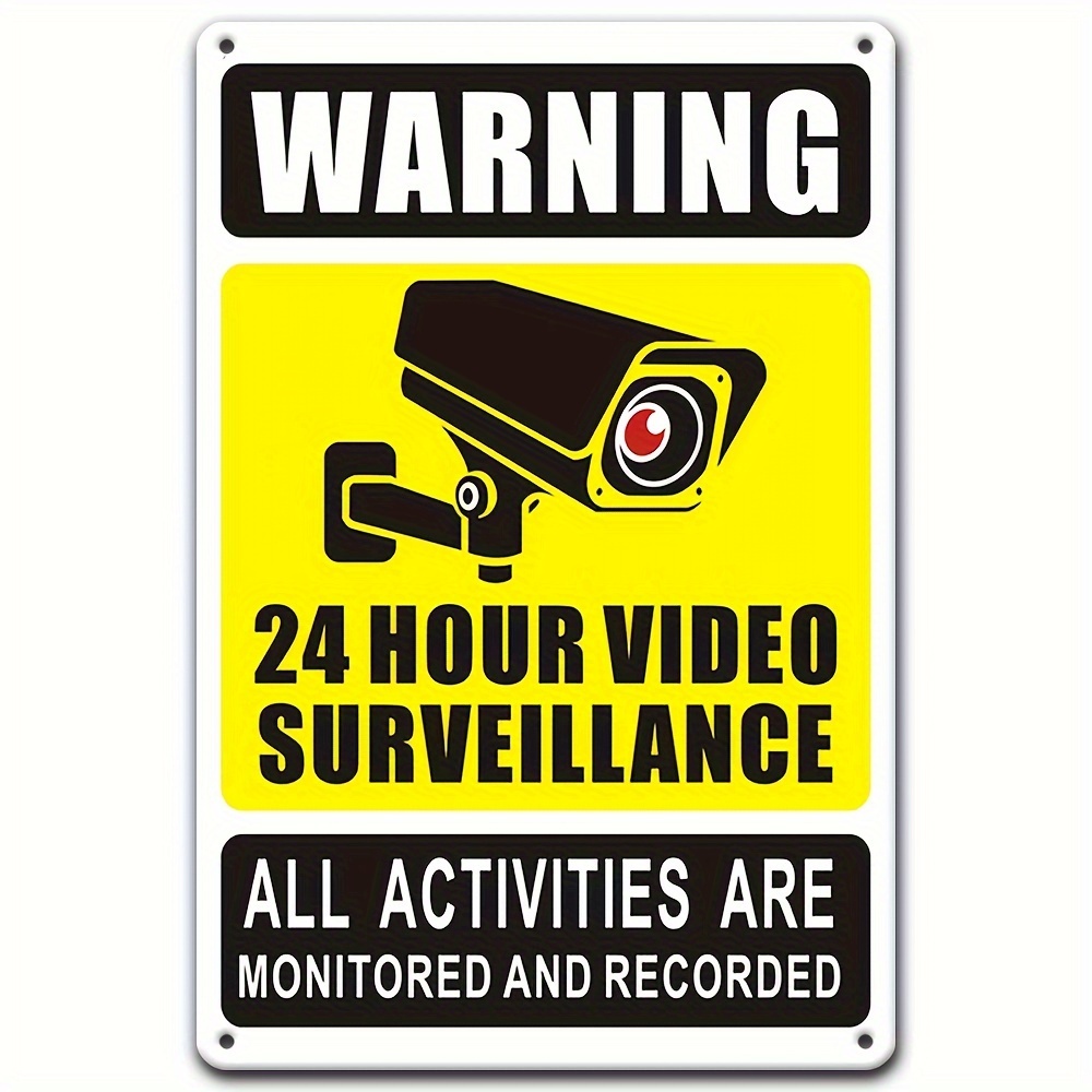 24時間365日ビデオ監視警告標識 - セキュリティカメラの - Photography Outdoor のレビューと価格