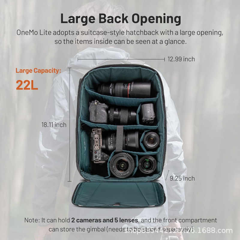 新しいカメラバッグ大容量防水バックパックマイクロシングルカメ - Photography Outdoor のレビューと価格