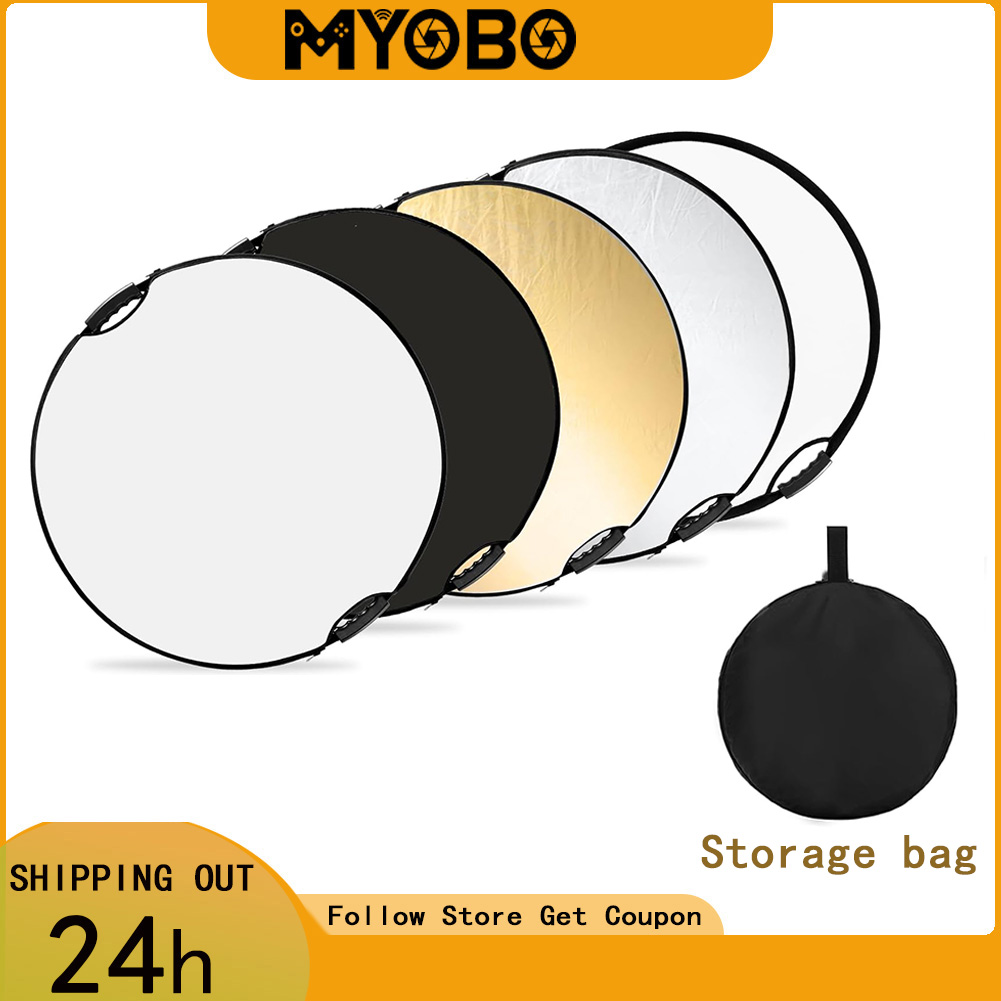 MYOBO折りたたみ式ライトリフレクター、キャリングケース付 - Reflector 5 In 1 のレビューと価格