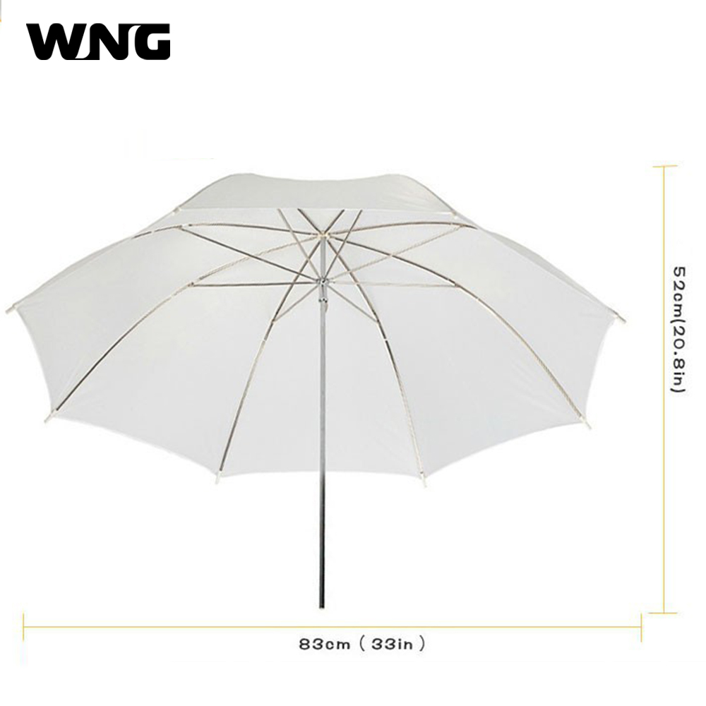 33インチ 83cm 軽量写真撮影用フラッシュソフトアンブレ - Photography Umbrella Diffuser のレビューと価格