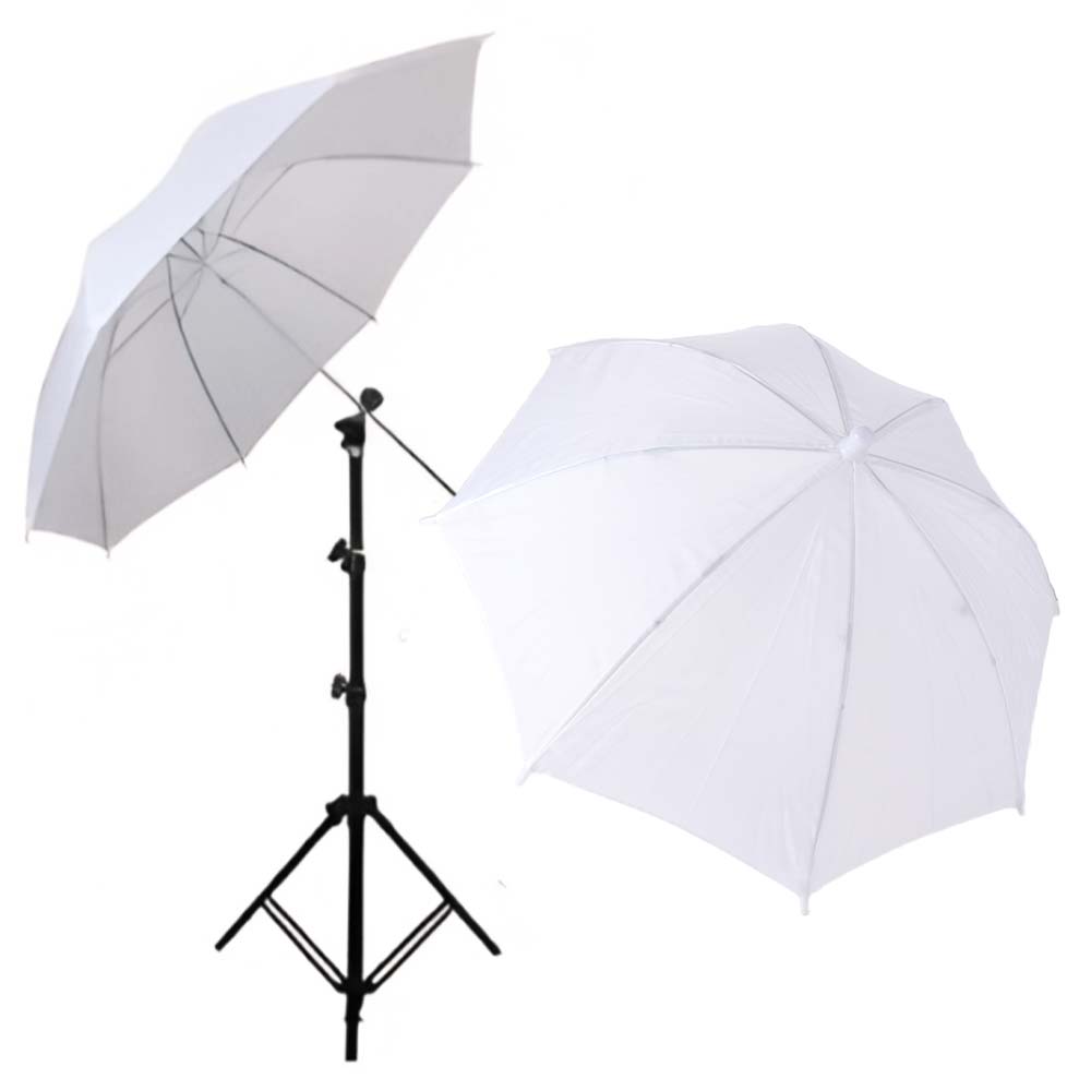 50cm/20インチ写真撮影用傘 白色 ソフトメタルハンドル - Photography Umbrella Diffuser のレビューと価格