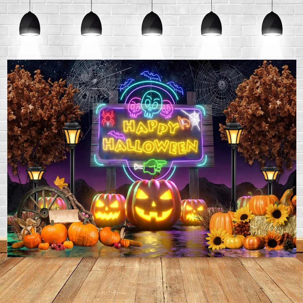 ハロウィン写真撮影背景スパイダーウェブカボチャムーントリック - Photography Trick のレビューと価格