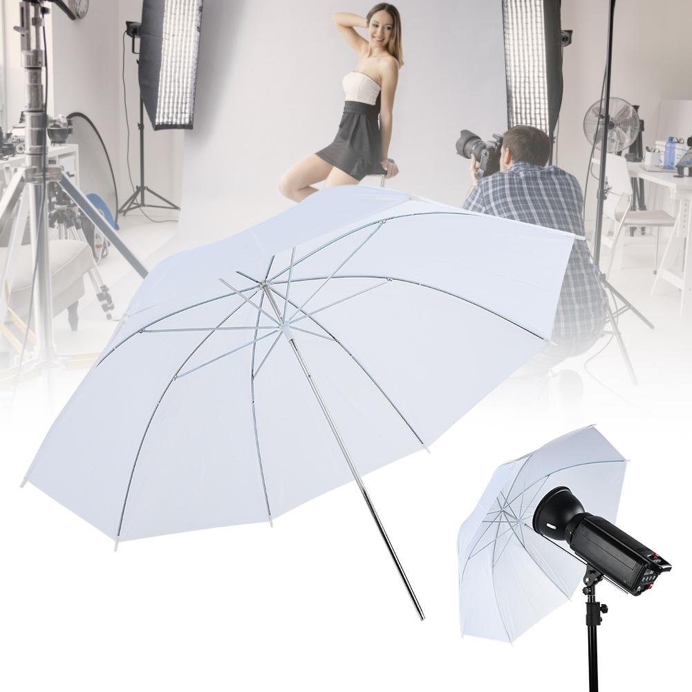 33インチ半透明ホワイトソフト傘、写真スタジオフラッシュライ - Photography Umbrella Diffuser のレビューと価格