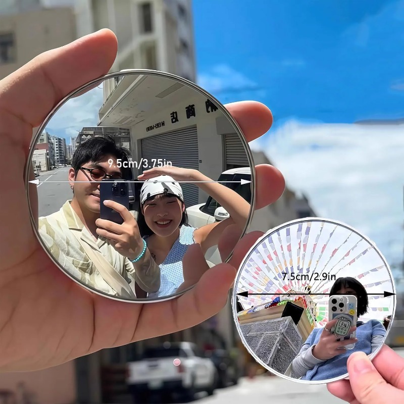 ポータブルラウンド凸面鏡ハンドヘルド広角撮影小道具手作り D - Photography Outdoor のレビューと価格